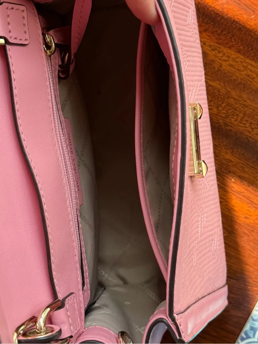 Michael Kors Whitney Medium Deco Quilted Leather Satchel